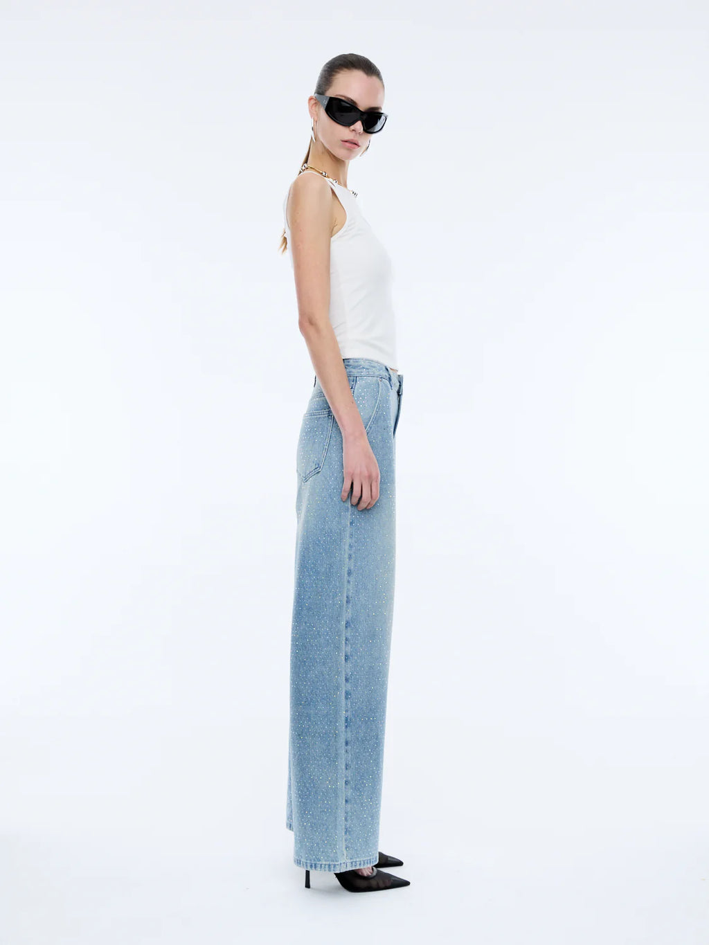 Ena Pelly Niki Embellished Denim Jean