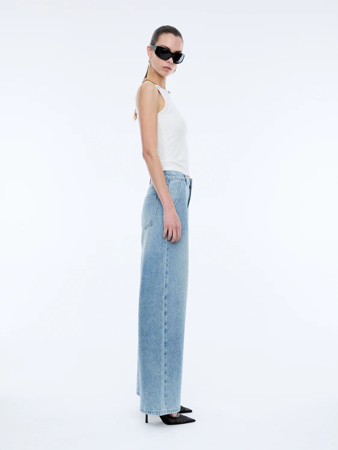 Ena Pelly Niki Embellished Denim Jean
