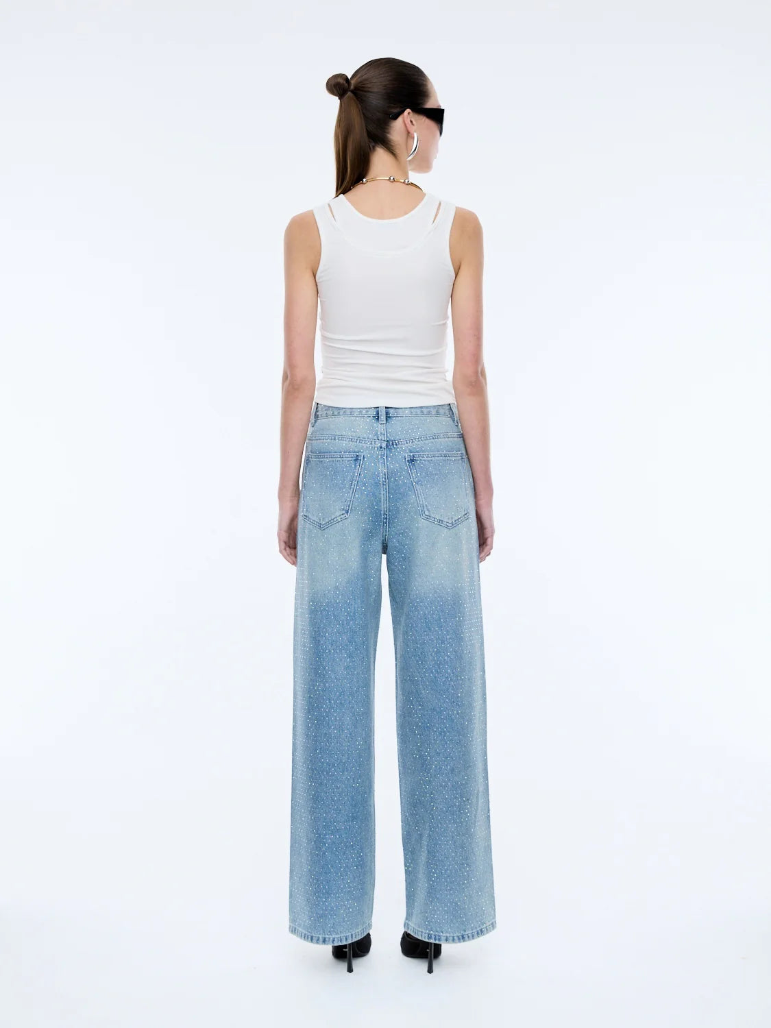 Ena Pelly Niki Embellished Denim Jean