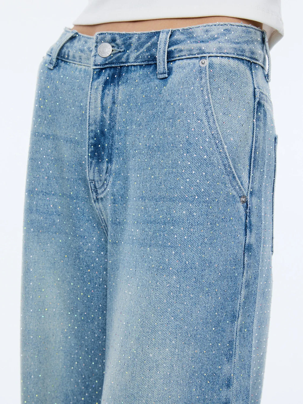 Ena Pelly Niki Embellished Denim Jean