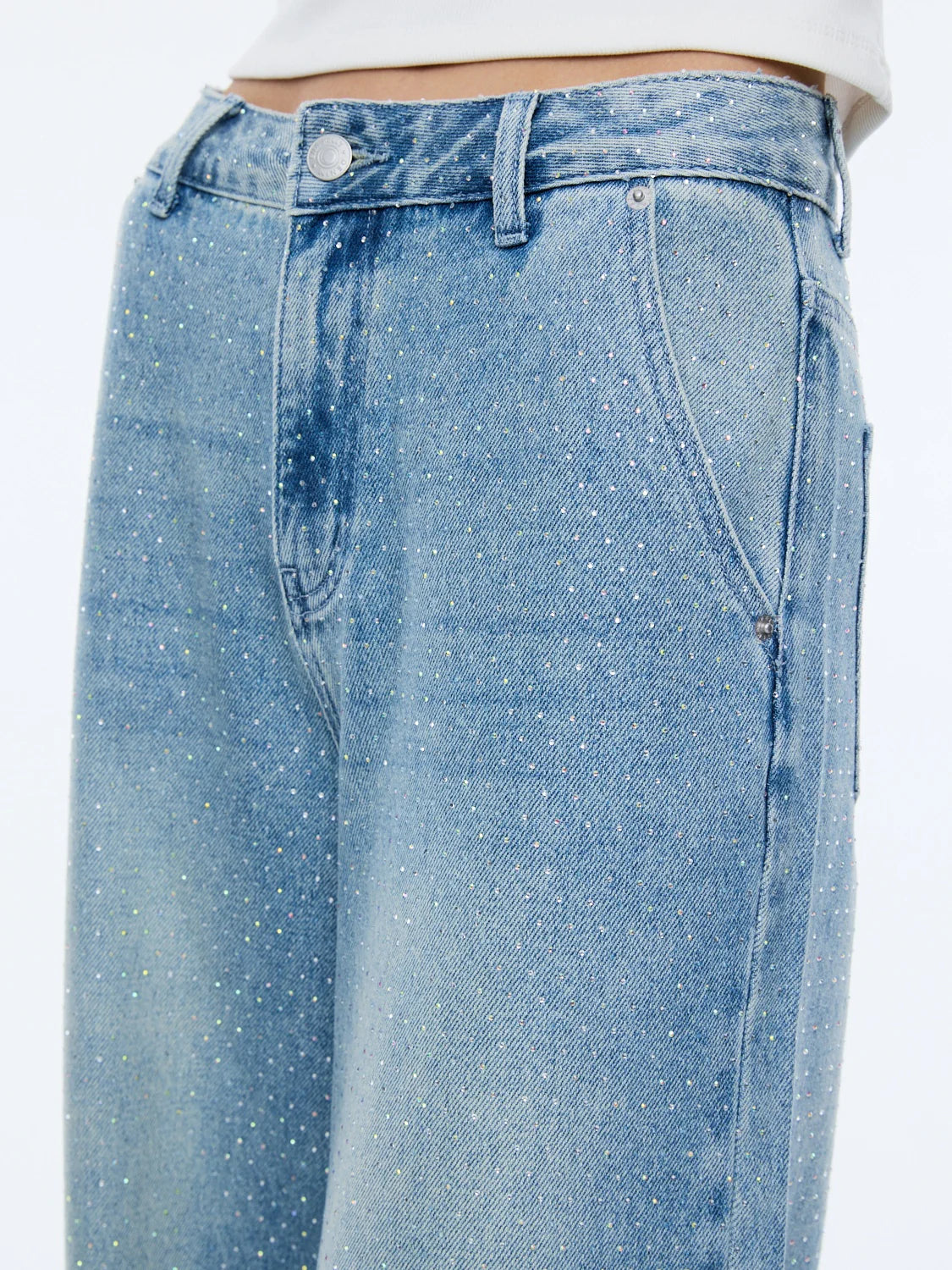 Ena Pelly Niki Embellished Denim Jean