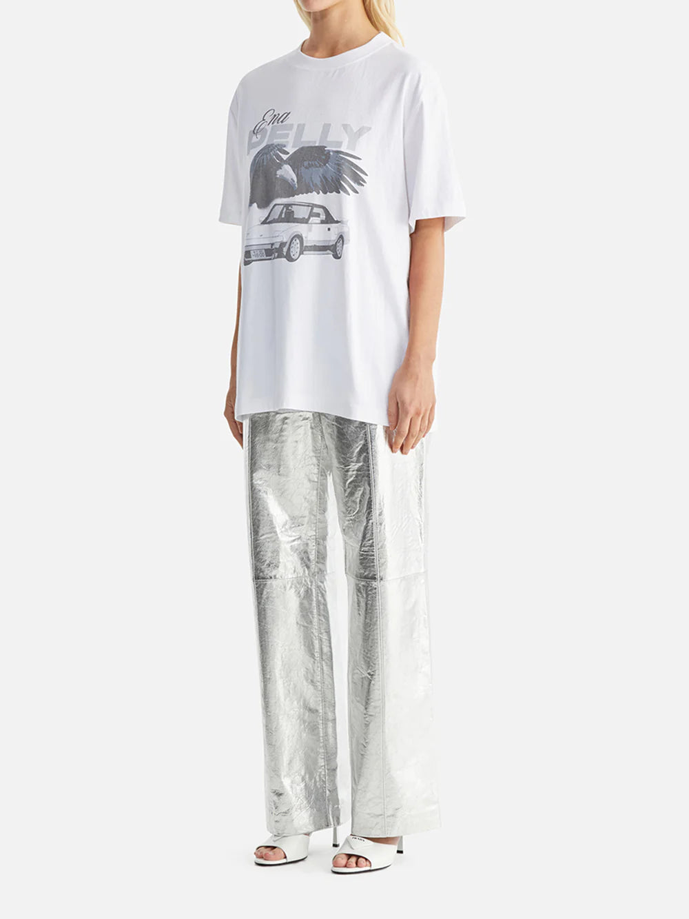 Ena Pelly Jessie Oversized Tee Drift White