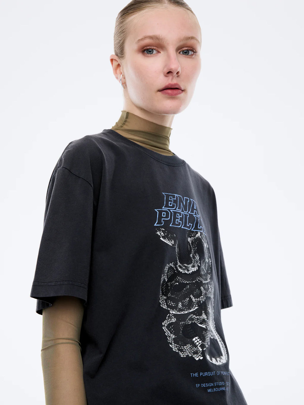 Ena Pelly Jessie Oversized Tee Python