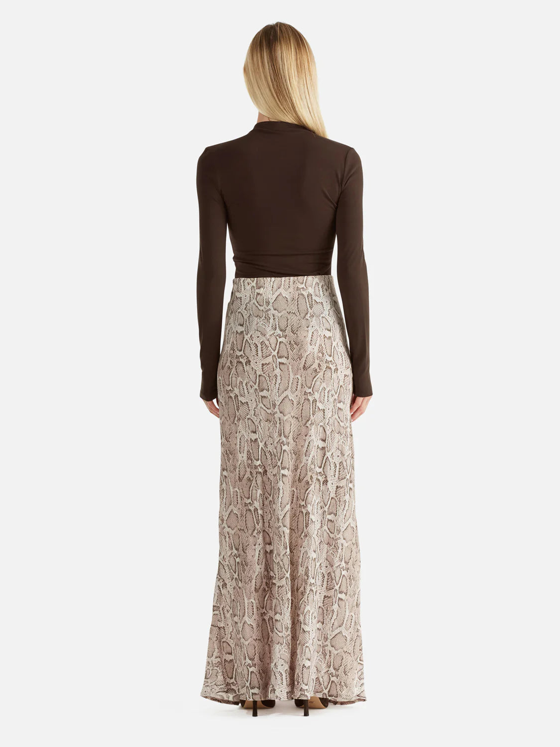 Ena Pelly Sadie Maxi Skirt - Snake Skin