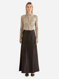Ena Pelly Sadie Long Sleeve Top - Snake Skin