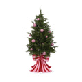 Holly & Ivy 114.5 CM RED AND PINK BOW CHRISTMAS TREE