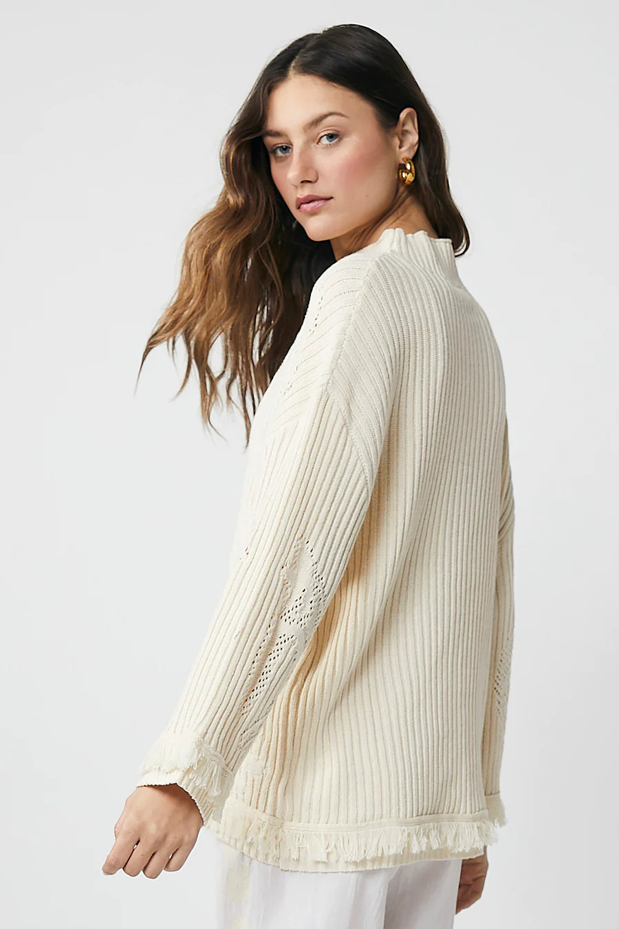 Rue Stiic Danna Sweater - Ecru Textured