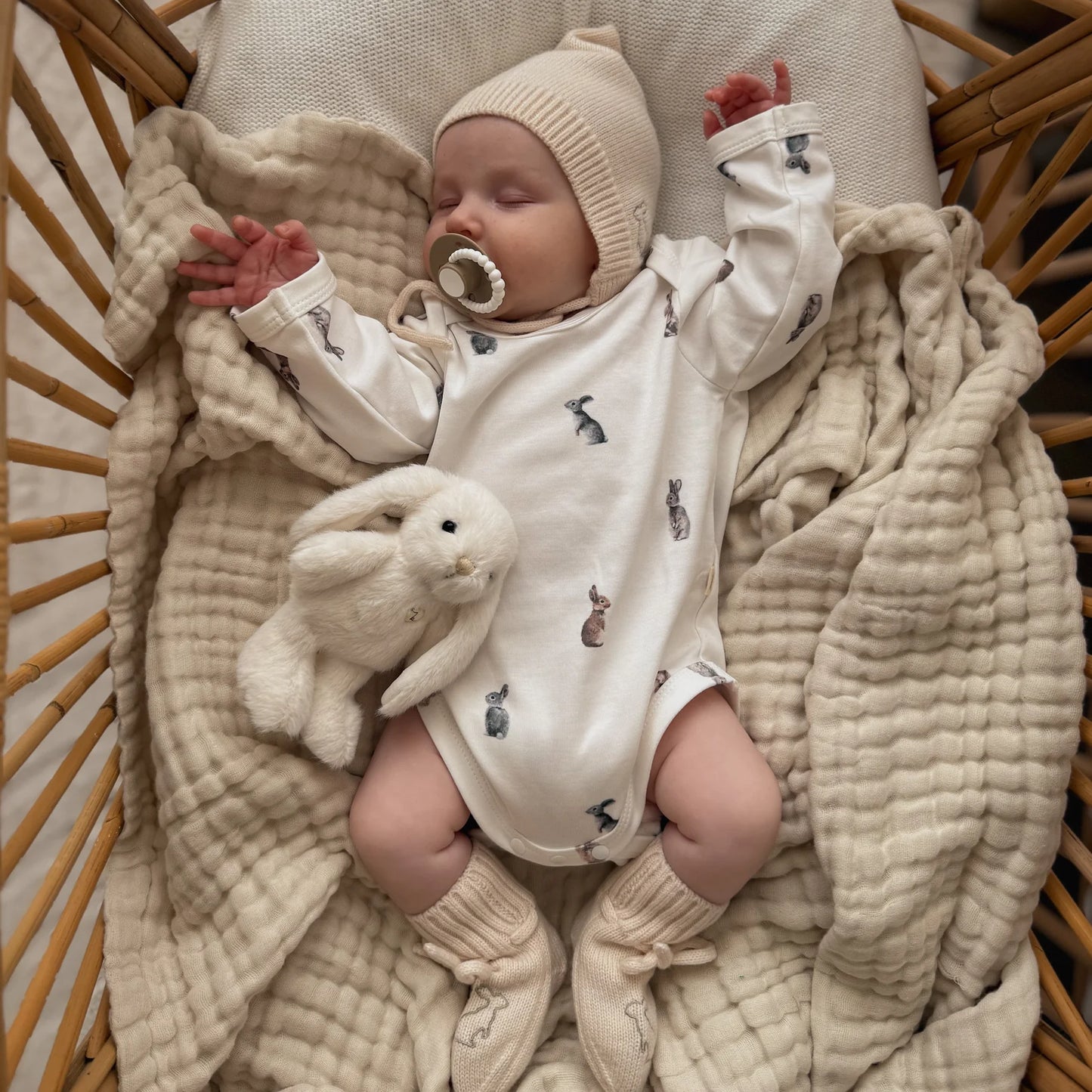 Fledge And Thread Long sleeve bodysuit - Bunny