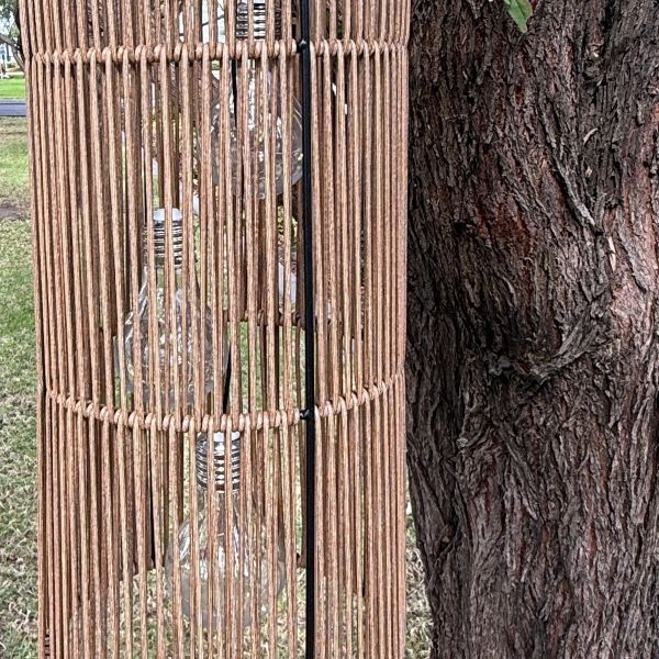 Mediterranean Markets Cali Solar Lantern 3 Globe Natural