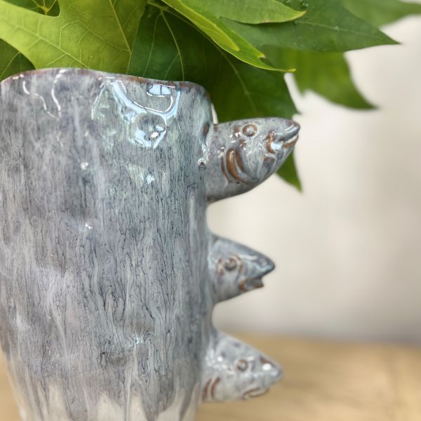 Mediterranean Markets Mode Alta Fish Vase