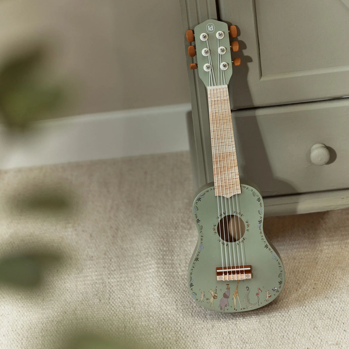 Little Dutch Safari Friends Wooden Guitar