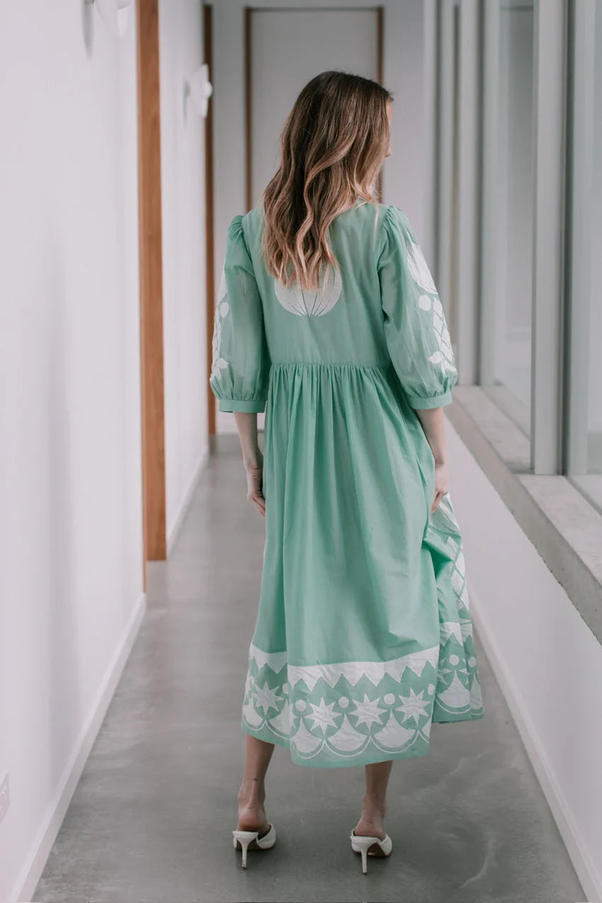 Joop & Gypsy Le Marias Long Dress - Green