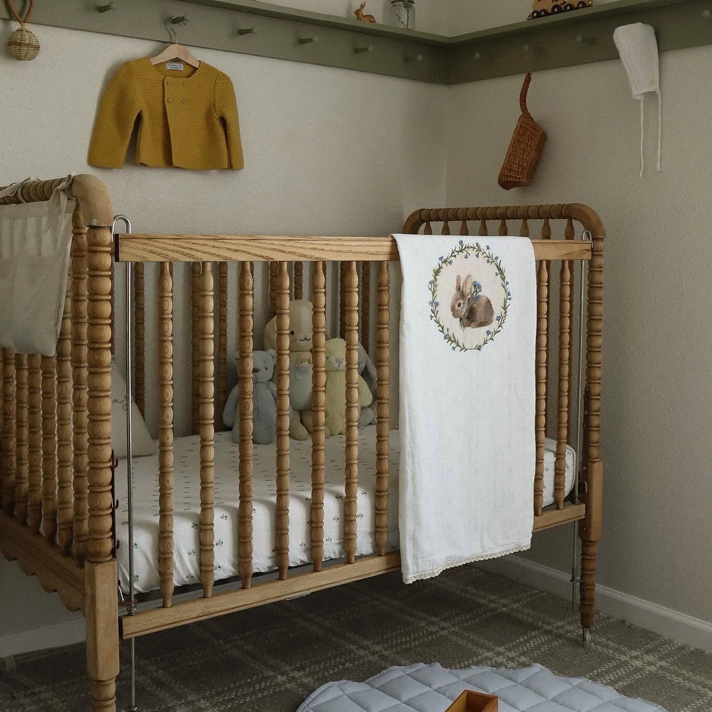 Fledge And Thread Baby Heirloom blanket - Bunny