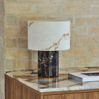 Amalfi Kian Table Lamp Brown & White