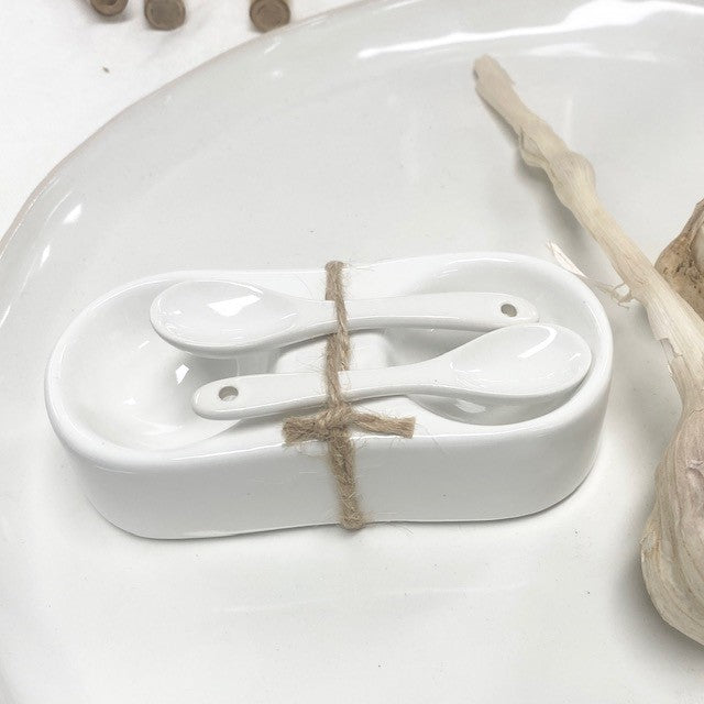 Mediterranean Markets Twin Bowl With Spoons