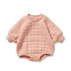 Wilson & Frenchy Pretty Pink Organic Quilted Bodysuit
