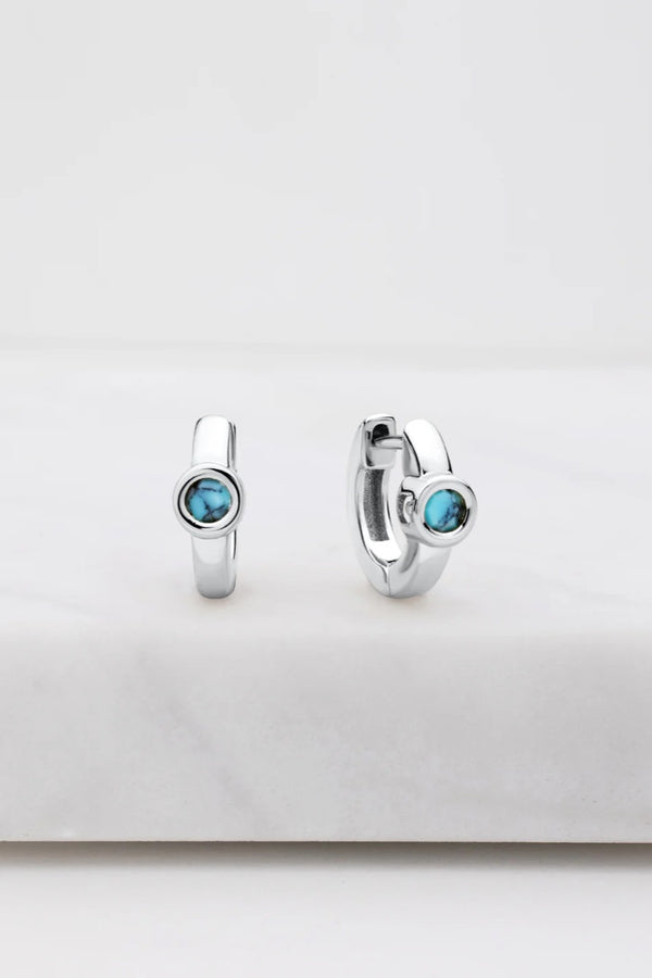 Zafino Luna Huggie Earring - Turquoise