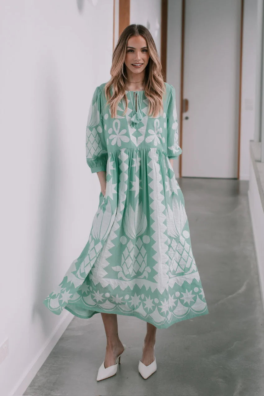 Joop & Gypsy Le Marias Long Dress - Green