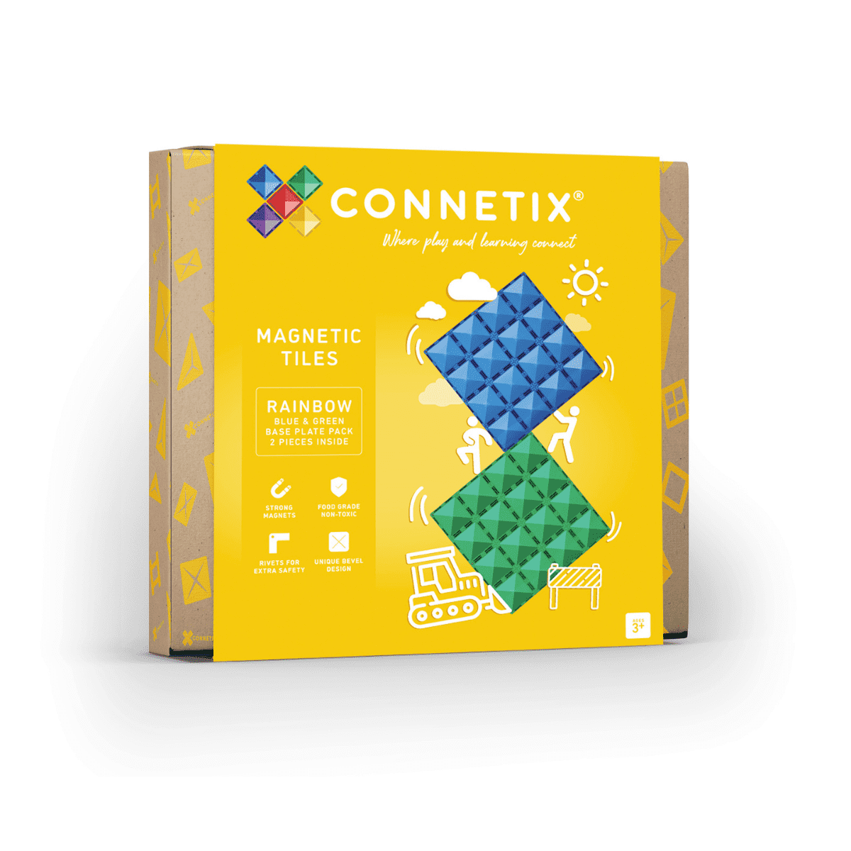 Connetix Base Plate 2pc Assortment