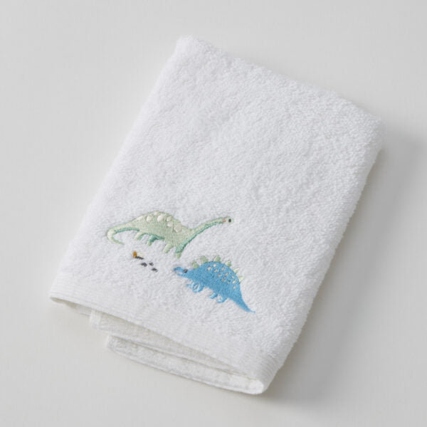 Jiggle & Giggle Dallying Dino Bath Towel & Face Washer in Organza Bag