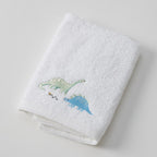 Jiggle & Giggle Dallying Dino Bath Towel & Face Washer in Organza Bag