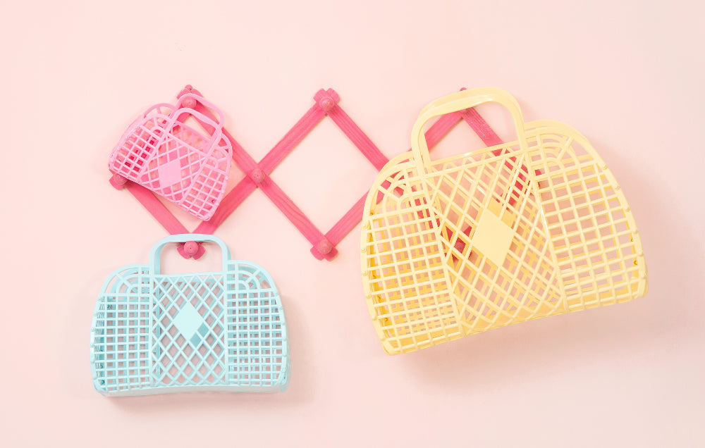 Sun Jellies Mini Retro Basket Jelly Bag