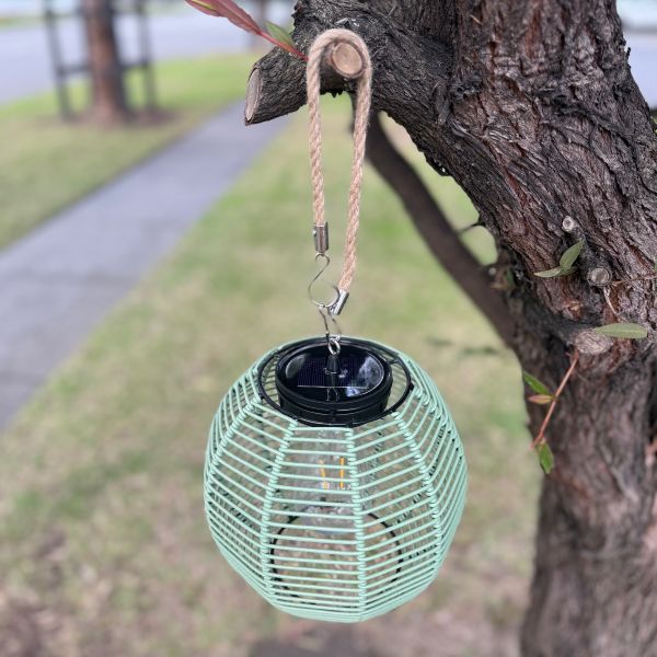 Mediterranean Markets Cali Solar Ball with Rope