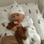 Fledge & Thread Teddy Bear Zip Onesie