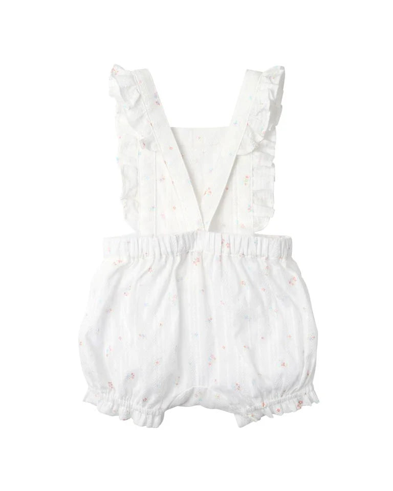 Fox & Finch Palm Cove Ditsy Print Frill Overall