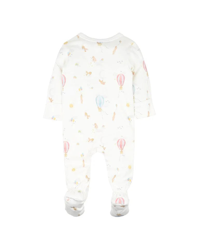 Bebe Morgan Print LS Zip Onesie