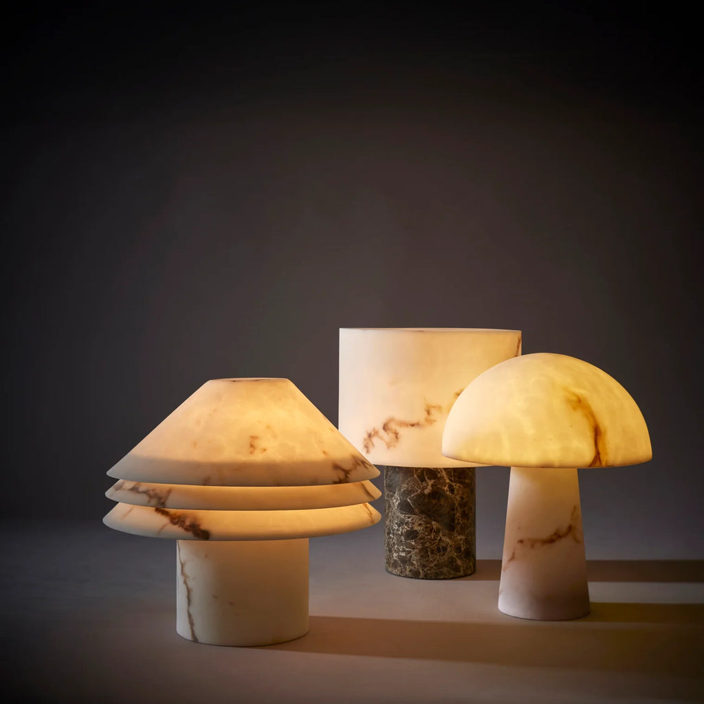 Amalfi Kian Table Lamp Brown & White
