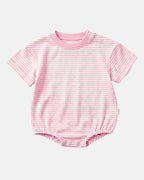 Toshi Mini Stripe Bubble Short Sleeve Onesie