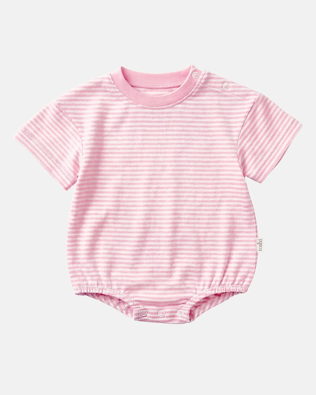 Toshi Mini Stripe Bubble Short Sleeve Onesie