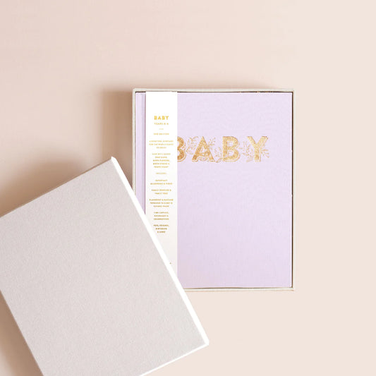 Fox and Fallow Lilac Mini Boxed Baby Book