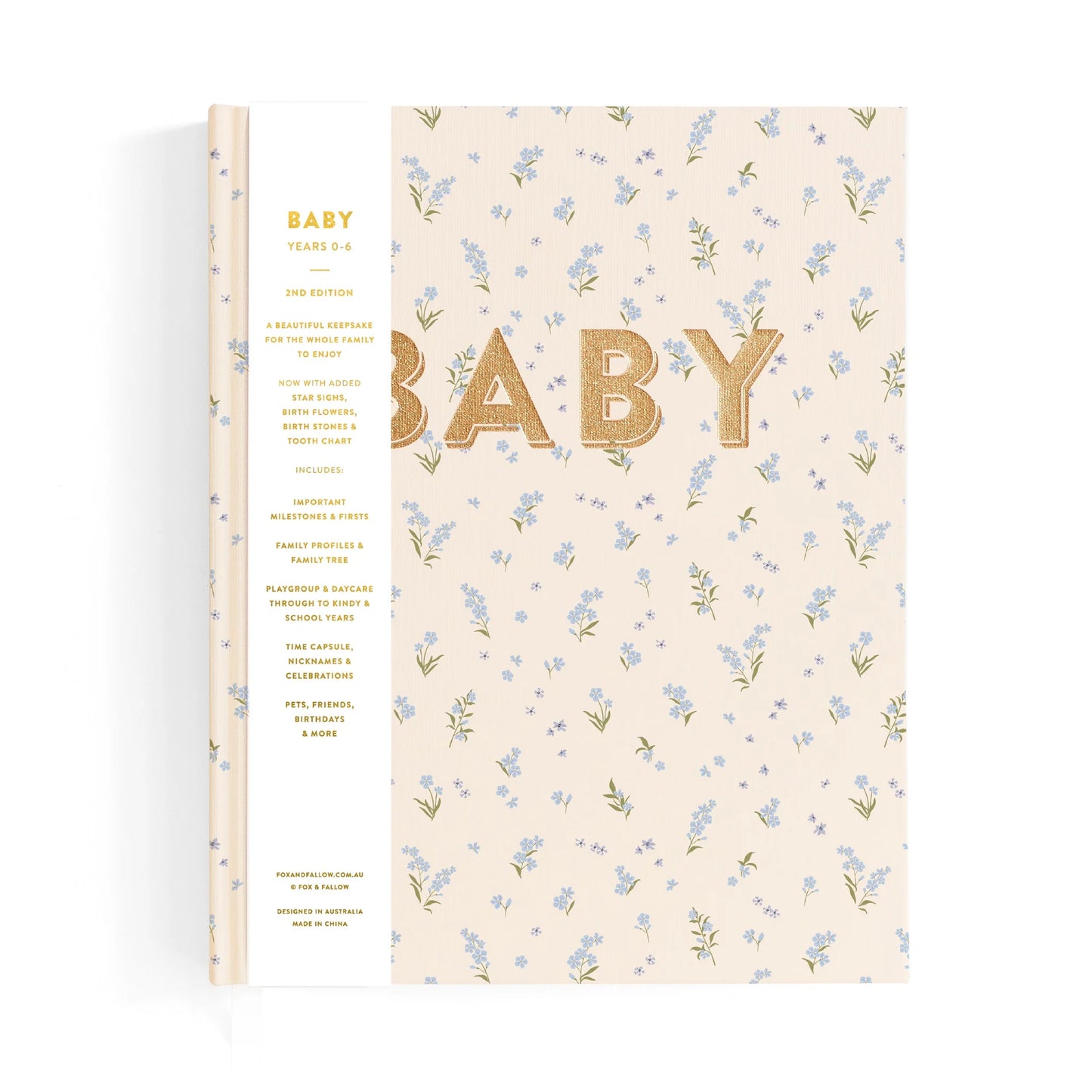 Fox & Fallow Baby Book Forget-Me-Not Boxed