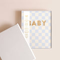 Fox & Fallow Baby Book Blue Check Boxed