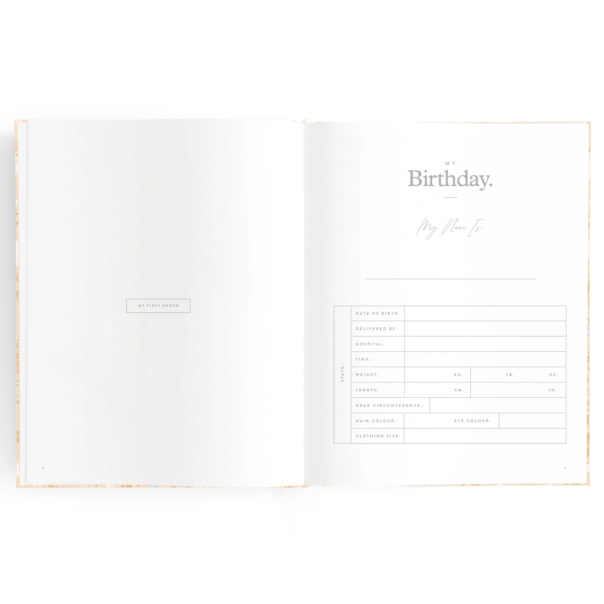 Fox & Fallow Baby Book Forest Friends Maple Boxed