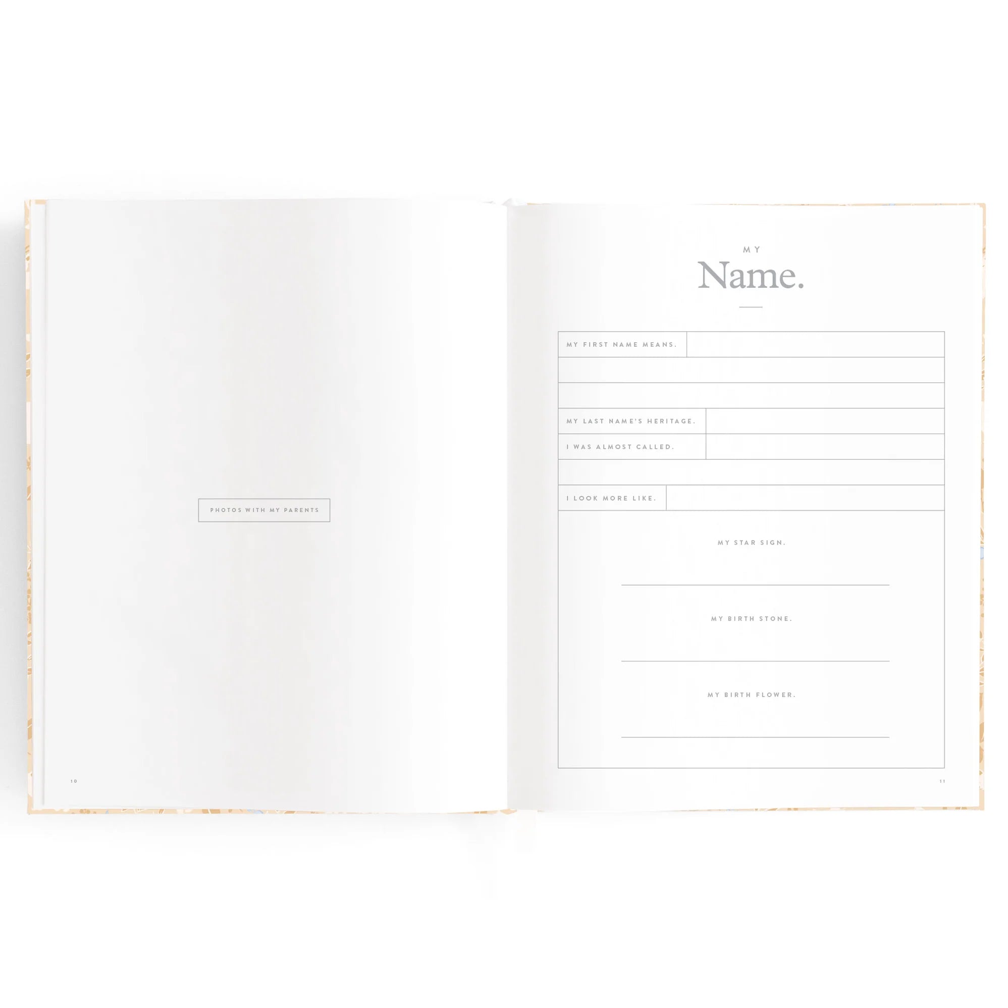 Fox & Fallow Baby Book Forest Friends Maple Boxed