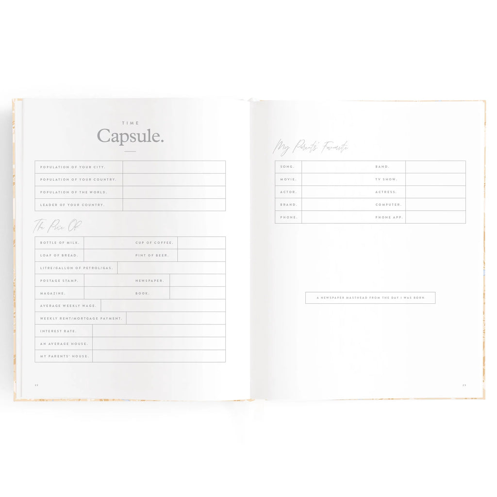 Fox & Fallow Baby Book Forest Friends Maple Boxed