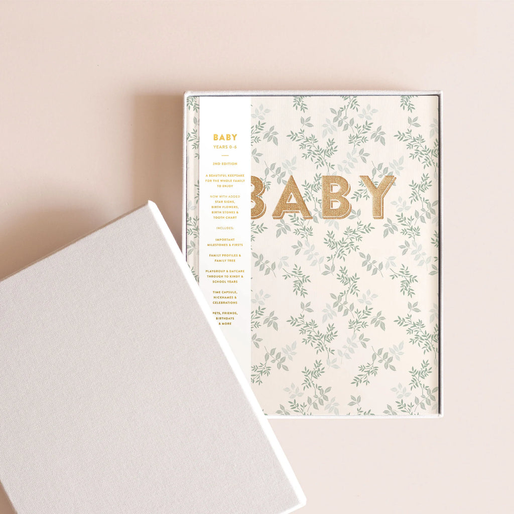 Fox and Fallow Baby Book Cypress Boxed
