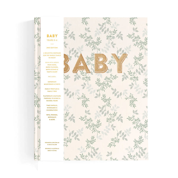 Fox and Fallow Baby Book Cypress Boxed