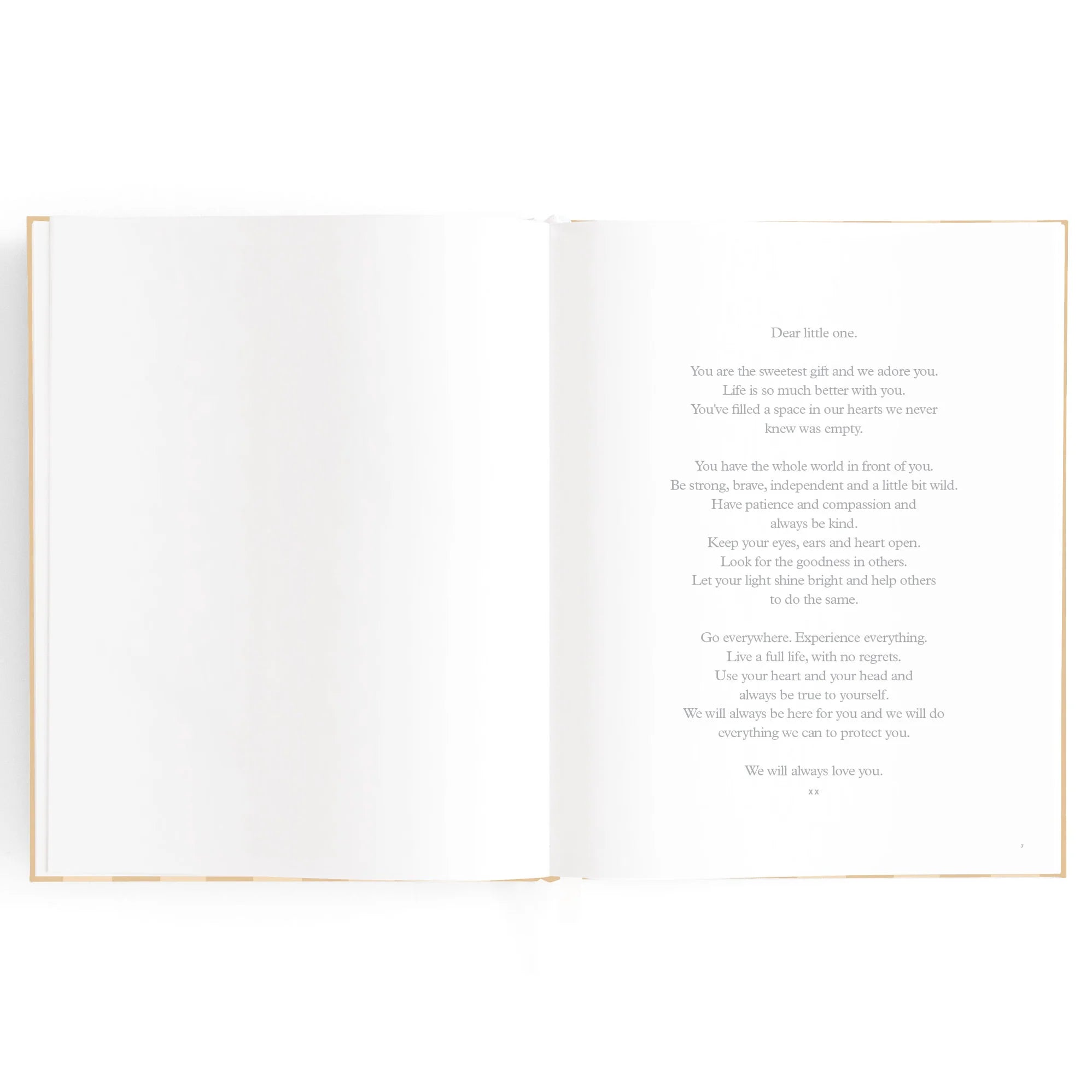 Fox and Fallow Baby Book Coffee Stripe Boxed