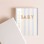 Fox and Fallow Baby Book Cloud Stripe Boxed