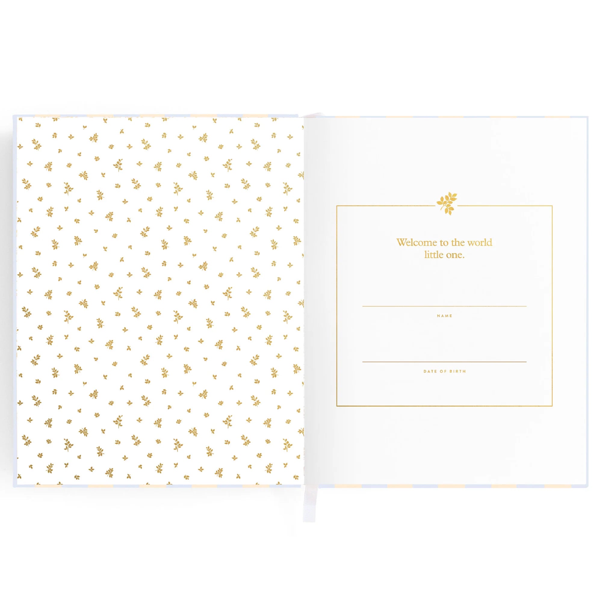 Fox and Fallow Baby Book Cloud Stripe Boxed