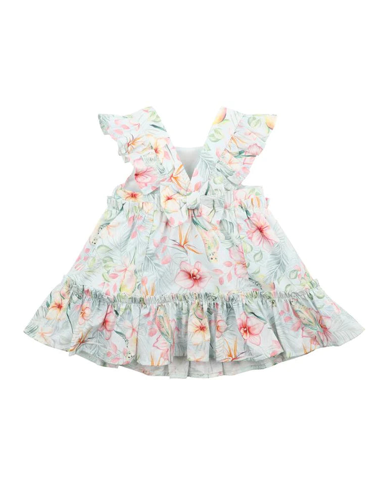 Bebe Budgie Blue Floral Dress