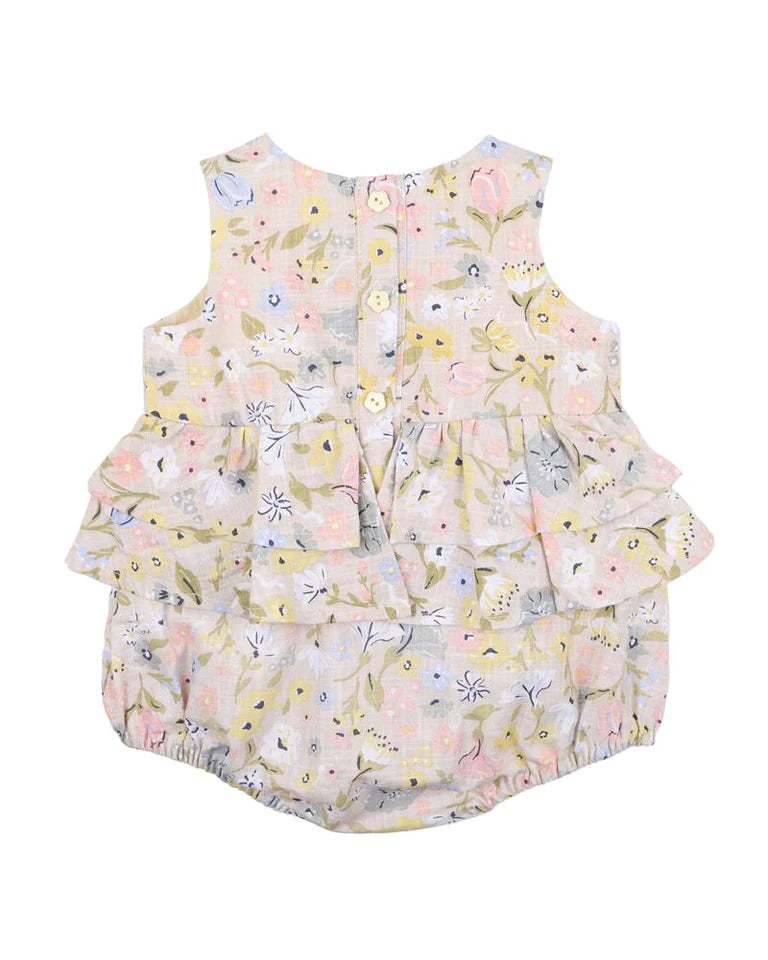 Fox and Finch DANDELION PRINT FRILL BODYSUIT