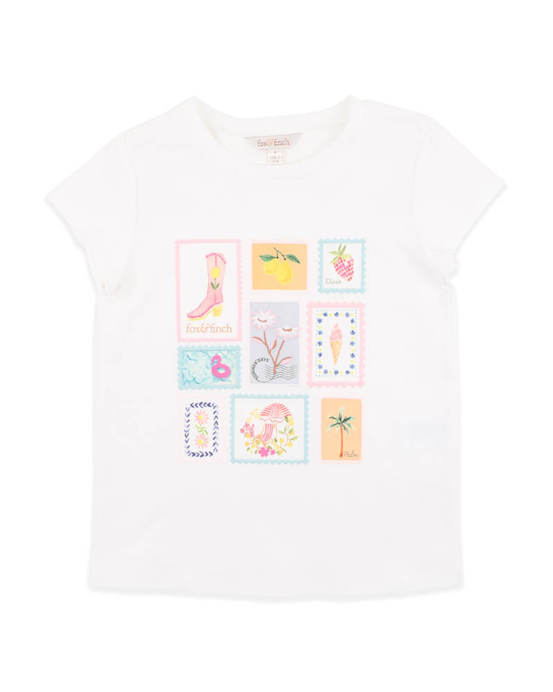 Fox & Finch Summer Vacay Holiday Stamp Tee