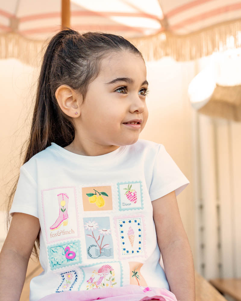 Fox & Finch Summer Vacay Holiday Stamp Tee