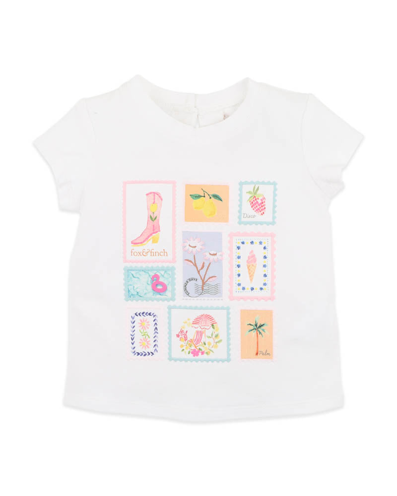 Fox & Finch Summer Vacay Holiday Stamp Tee