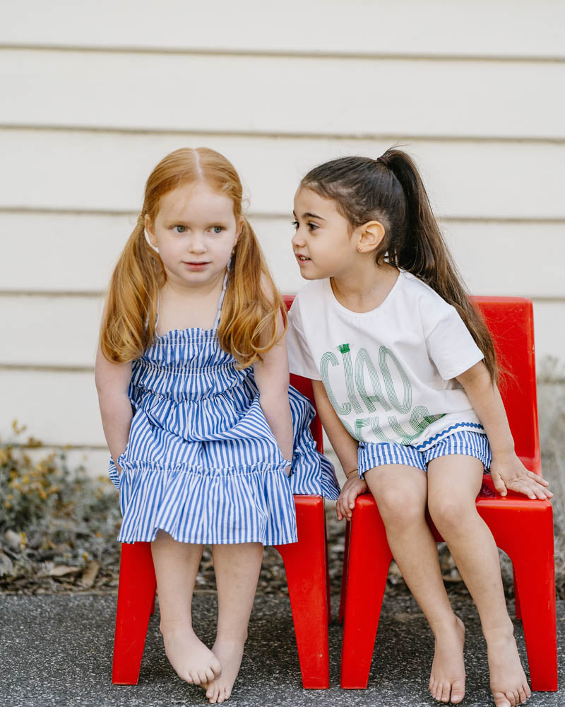 Fox & Finch Summer Vacay Ciao Bella Embroidered Tee